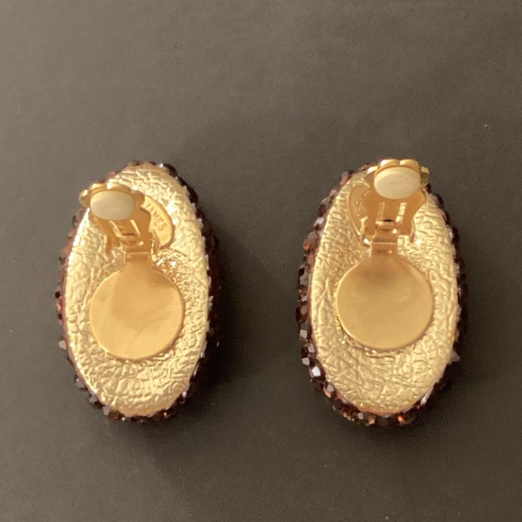 Vintage James Arpad Rhinestone Earrings - Picture 7 of 13